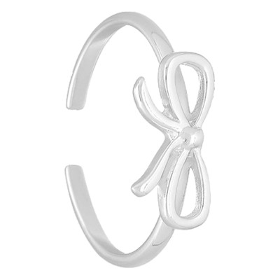 Bague Enfant Noeud papillon, Argent 925, Ajustable - Bambins