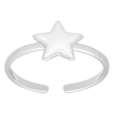 Bague Enfant Etoile, Argent 925, Ajustable - Bambins