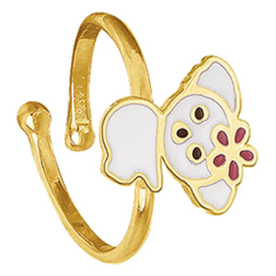 Bague Enfant Koala, Plaqué or & Email, Ajustable - Bambins