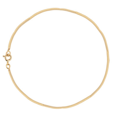 Bracelet Maille Serpentine, Or jaune 750, 24 cm - Manillon