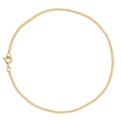 Bracelet Maille Serpentine, Or jaune 750, 22 cm - Manillon