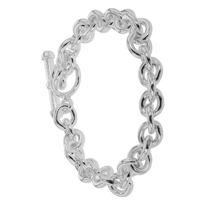 Bracelet Maille Forçat, Argent 925 Massif, 16 à 21cm - Artemis