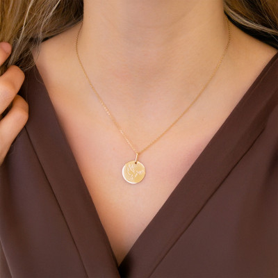 Médaille Colombe, Or jaune, 16mm - Lucas Lucor