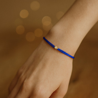 Bracelet Cordon Bleu Diamant, Or Jaune 750 - Aurora