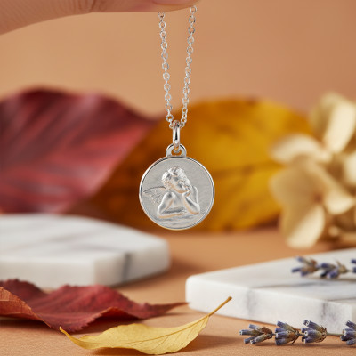 Médaille Archange Raphael, Argent, 14mm - Emanessence
