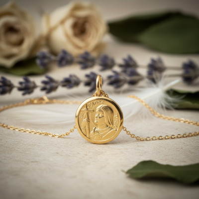 Médaille Jeanne d'Arc, Or Jaune, 16mm - Lucas Lucor