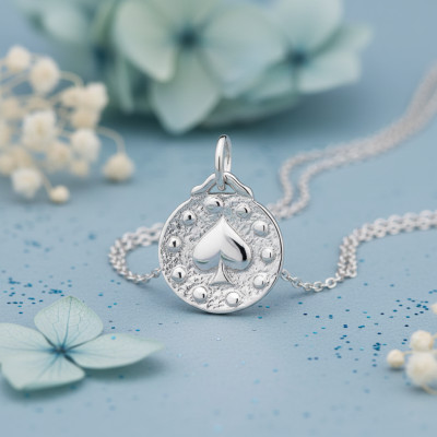 Médaille Ronde Pique, Argent, 15mm - Emanessence