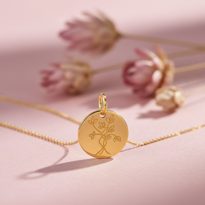 Médaille Arbre de Vie Douceur, Or Jaune 750, 16mm - Argyor