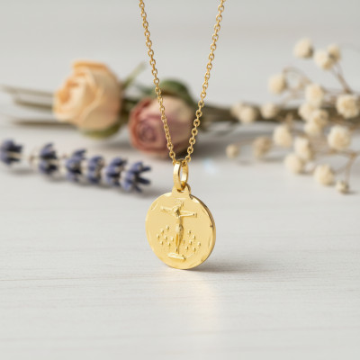 Médaille Christ Crucifié, Or Jaune 750, 16 à 20mm - Lumiosa