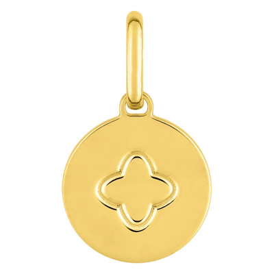 Pendentif Trèfle, Plaqué or - Emanessence