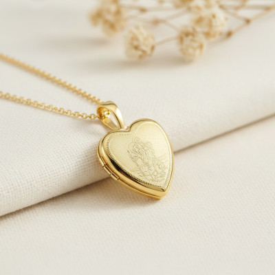 Pendentif Photo Saint Christophe, Or jaune 375, 18x12mm - Emanessence