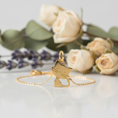 Pendentif Chat, Or jaune 750 - Argyor