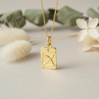 Pendentif zodiaque sagittaire, Or jaune 750 - Argyor