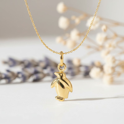 Pendentif Pingouin, Or jaune 375 - Bambins