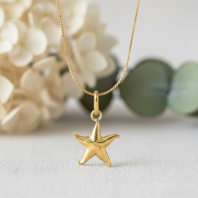 Pendentif Etoile de mer, Or jaune - Lucas Lucor