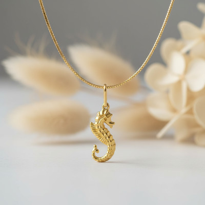 Pendentif Hippocampe, Or jaune - Lucas Lucor