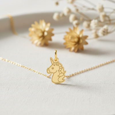 Pendentif licorne, Or jaune - Lucas Lucor