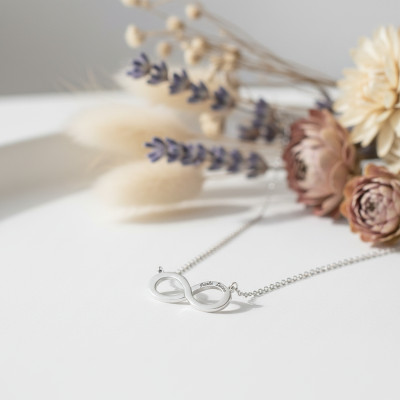 Collier gravable infini, Argent - Lumiosa