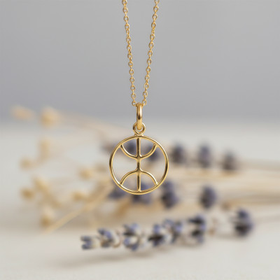 Pendentif Signe Berbère, Or Jaune - Lucas Lucor