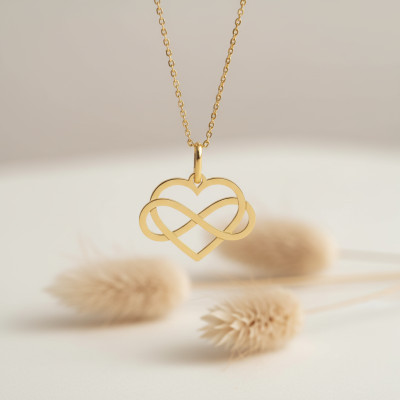 Pendentif Cœur infini ajouré, Or jaune - Lucas Lucor
