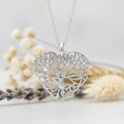 Pendentif Arbre de vie, Argent Rhodié 925, 15mm - Emanessence