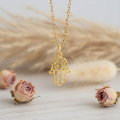 Pendentif Main de Fatma, Or jaune 750 - Argyor