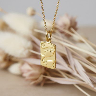 Pendentif Signe Astrologie Poisson, Or jaune 375 - Argyor