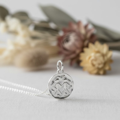 Pendentif Signe Astrologique Gémeaux, Argent - Emanessence