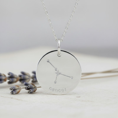 Pendentif Constellation Cancer, Argent, 17mm - Emanessence