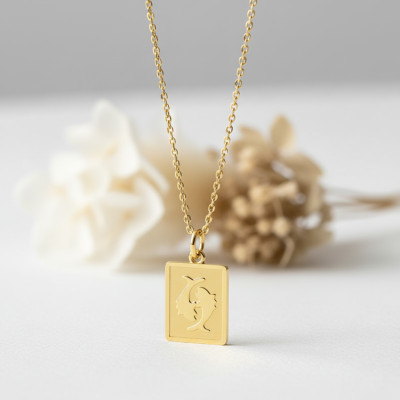 Pendentif zodiaque poisson, Or jaune 750 - Emanessence