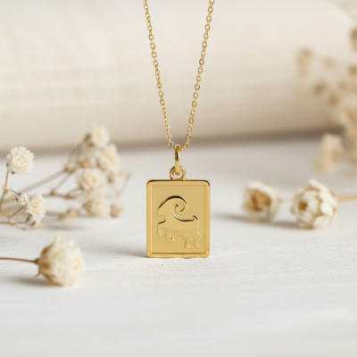 Pendentif zodiaque bélier, Or jaune 750 - Emanessence
