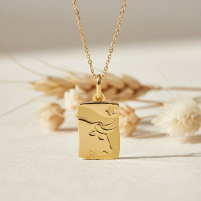Pendentif Signe Astrologique Taureau, Or jaune 375 - Argyor