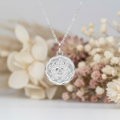 Pendentif Signe Astrologique Cancer, Argent - Emanessence