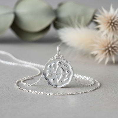 Pendentif Signe Astrologique Sagittaire, Argent - Emanessence