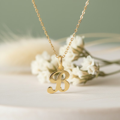 Pendentif lettre B, Or jaune 750 - Argyor