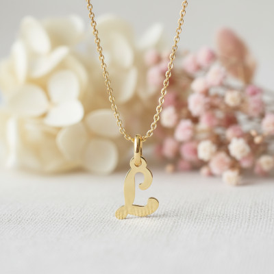 Pendentif lettre L, Or jaune 750 - Argyor