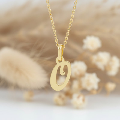 Pendentif lettre O, Or jaune 750 - Argyor