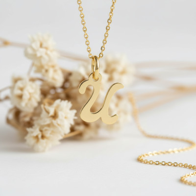 Pendentif lettre U, Or jaune 750 - Argyor