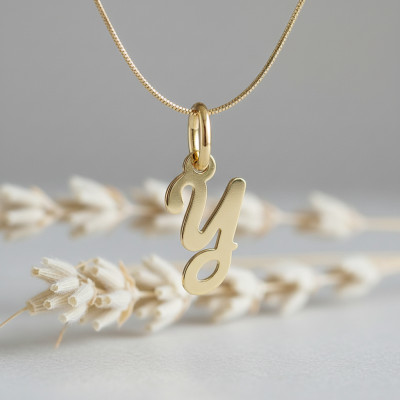 Pendentif lettre Y, Or jaune 750 - Argyor