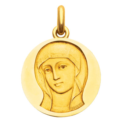 Médaille Vierge Byzantine, Or jaune 750, 15 à 30 mm - Becker
