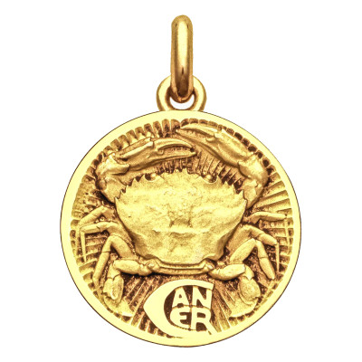 Médaille signe du zodiaque cancer, Or jaune 750, 15 à 22mm - Becker