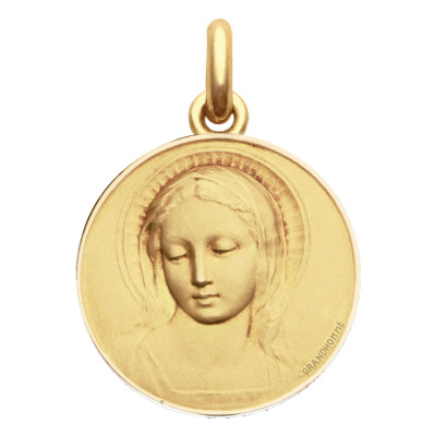 Médaille Vierge Amabilis, Or jaune 750, 15 à 28mm - Becker
