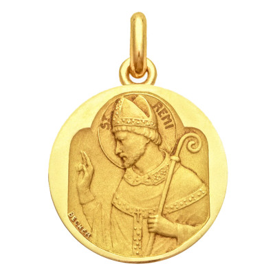 Médaille Saint Rémi, Or Jaune 750, 15 à 20 mm - Becker