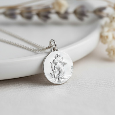 Médaille Saint Christophe, Argent 925, 18 mm - Augis