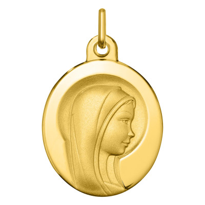 Médaille Vierge, Or jaune 750, 20x17mm - Argyor