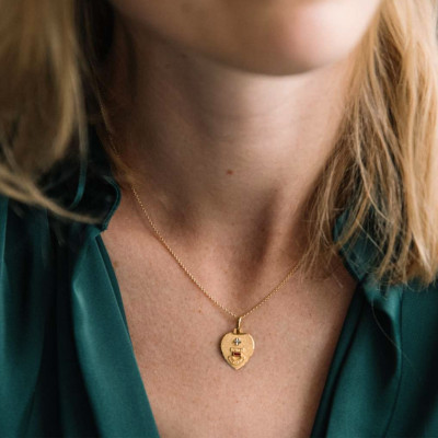 Médaille d'Amour Cœur L'Audacieuse, Or jaune 750, 16x14mm - Augis