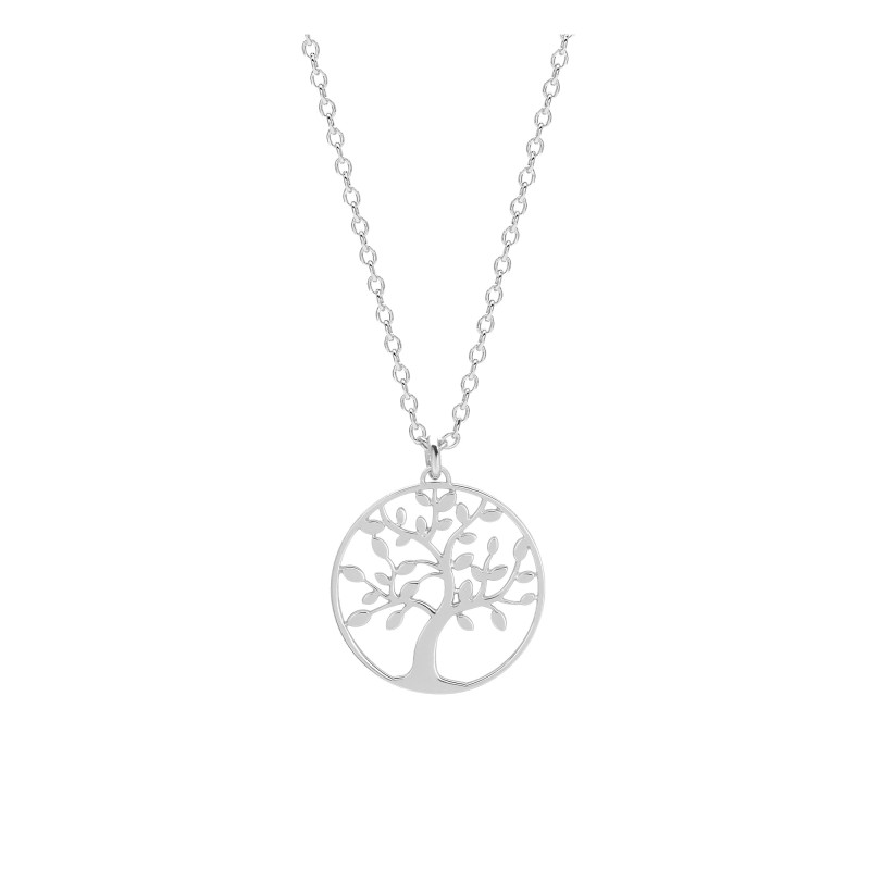 Collier arbre de vie, Argent Rhodié 925, 42cm - Emanessence
