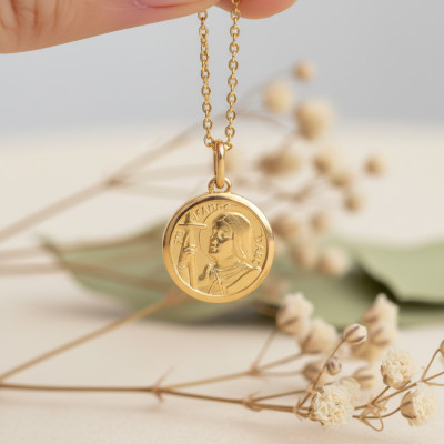 Médaille Jeanne d'Arc, Or Jaune, 16mm - Lucas Lucor