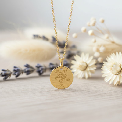 Médaille Arbre de Vie Douceur, Or Jaune 750, 16mm - Argyor