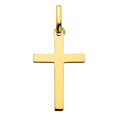 Croix Fil Carré, Or Jaune 375, 16x11 mm - Augis
